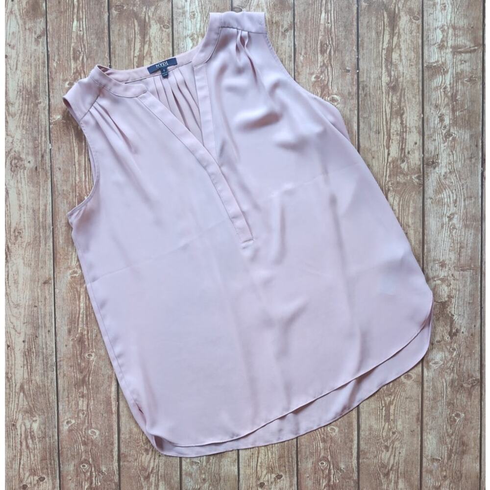 NYDJ Perfect Sleeveless Blouse Small | Pueblo Rose Pink